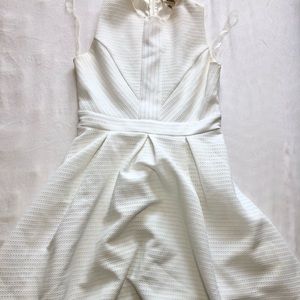 Francesca’s white lace dress